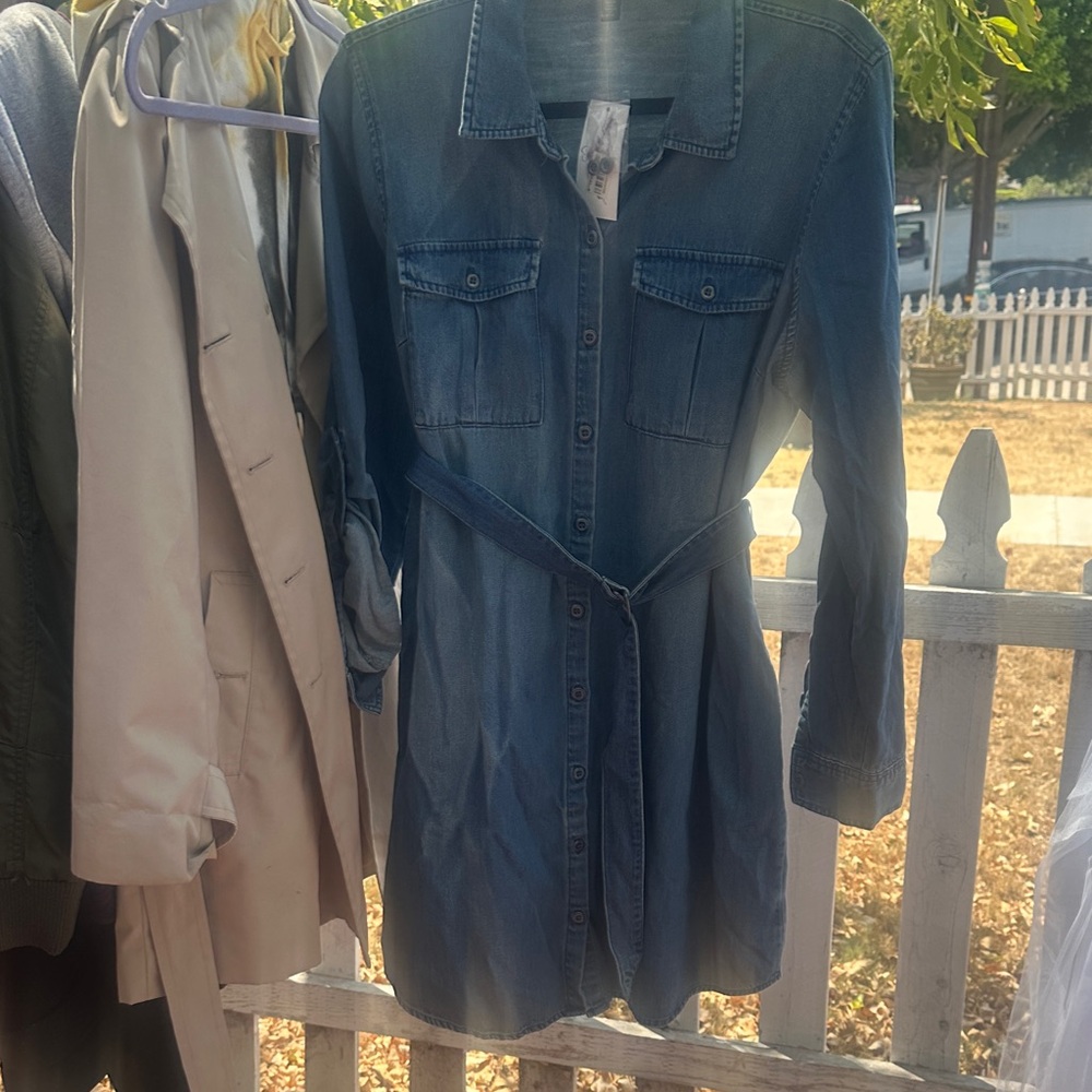 Jessica Simpson Long Sleeve Denim Dress